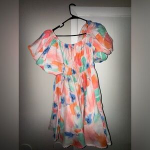 Boutique watercolor dress